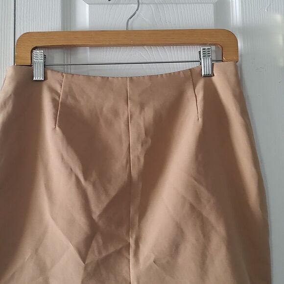 Miss Guided tan mini skirt night out party Sz 8 - Picture 3 of 5